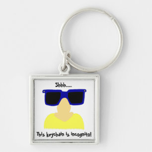 Incognito Mustache & Glasses Keychain