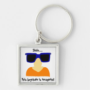 Incognito Mustache & Glasses Keychain
