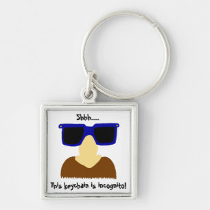 Incognito Mustache & Glasses Keychain