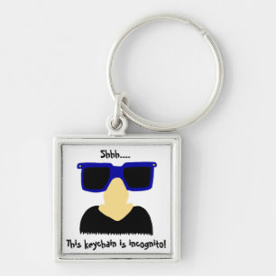 Incognito Mustache & Glasses Keychain