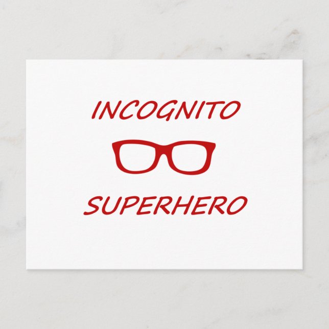 Incognito Superhero 01R Postcard (Front)