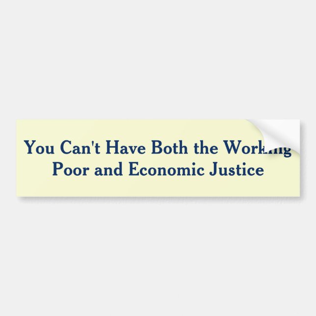Income Inequality is killing the Middle Class Bumper Sticker (Front)