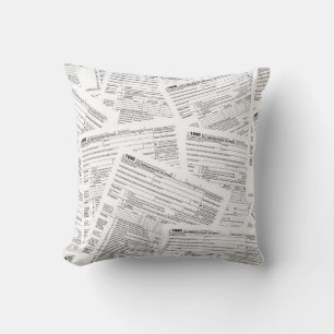 Income Tax Forms Cushion