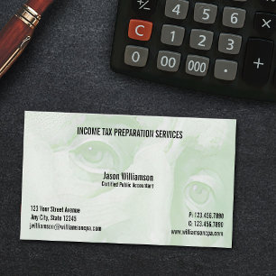 Income Tax Preparation Business Card