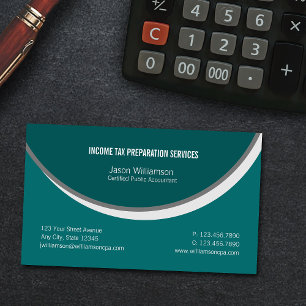 Income Tax Preparation Business Card