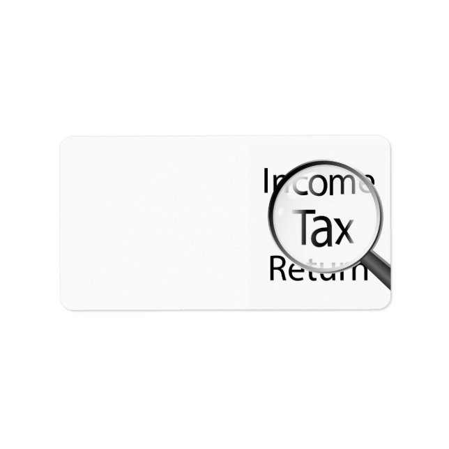 Income tax specialist address Label (Front)