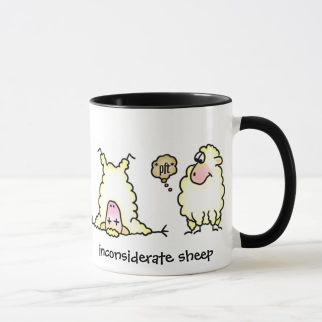 Inconsiderate Sheep Mug (Right)