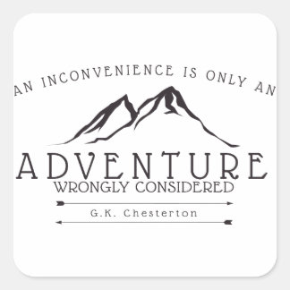 Inconveniences Chesterton Quote Stickers