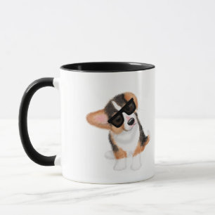 Incorgnito corgi puppy mug