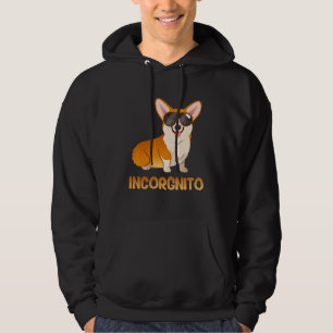 Incorgnito Funny Corgi Dog Lover Hoodie