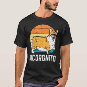 Incorgnito Pembroke Welsh Corgi Retro Pet Dog Love T-Shirt