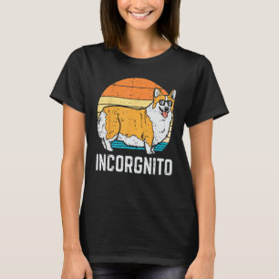 Incorgnito Pembroke Welsh Corgi Retro Pet Dog Love T-Shirt