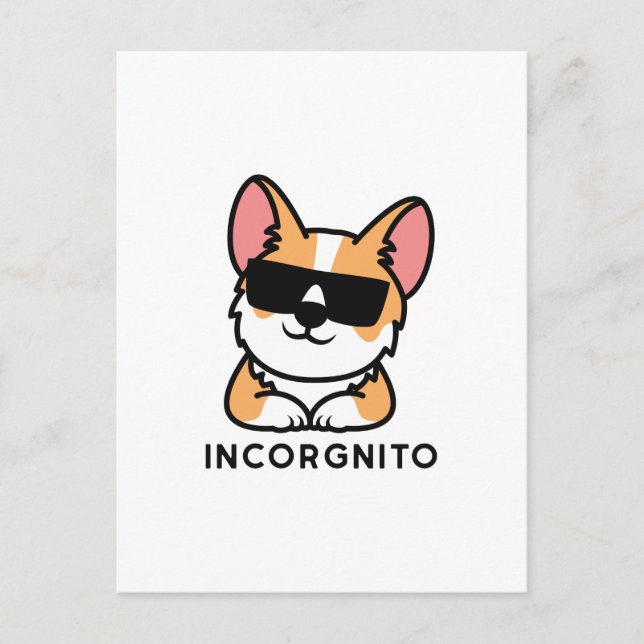 Incorgnito Postcard (Front)