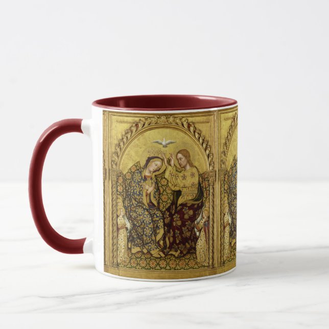 INCORONATION OF VIRGIN by Gentile Da Fabriano Mug (Left)