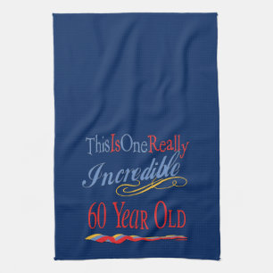Incredible 60th Birthday Tea Towel