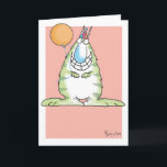 INCREDIBLE FEATS Birthday Card<br><div class="desc">A friendly beast celebrates its birthday.</div>
