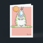 INCREDIBLE FEATS Birthday Card<br><div class="desc">A friendly beast celebrates its birthday.</div>