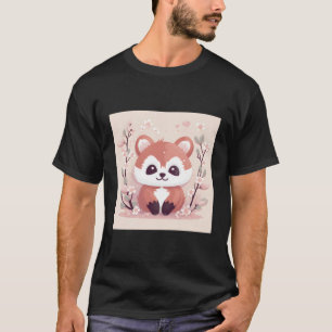 Incredible Red Panda And Cherry Blossom Ness T-Shirt