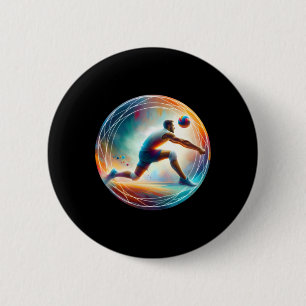 Incredible Volleyball Save – Athlete In Action Des 6 Cm Round Badge