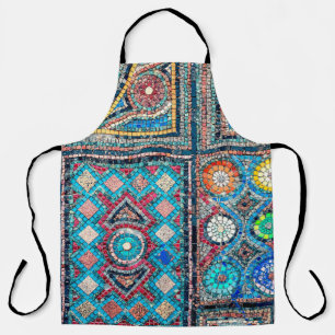 incredibly beautiful and vivid ancient mosaic on t apron