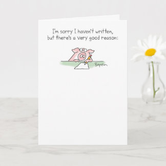 Incredibly Lazy Pig by Sandra Boynton Card