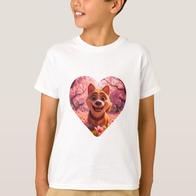 Incredibly photogenic Shiba Inu T-Shirt (Front)