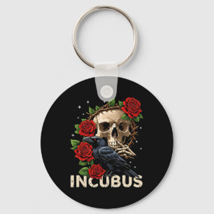 Incubus Crow Left Skull Flower Halloween Costume 1 Key Ring