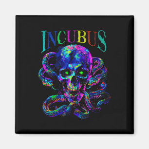 Incubus Skull And Snakes Halloween Gothic Style  Magnet