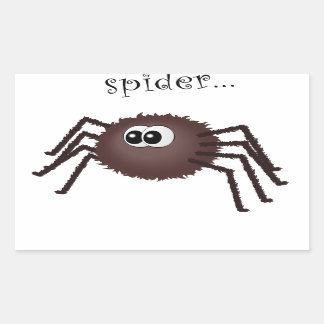 Incy wincy spider rectangulat sticker