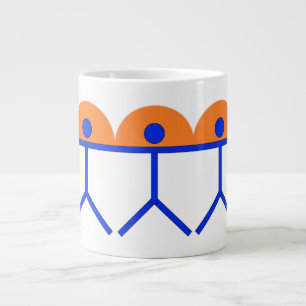 Indalo Man Blue and Orange Sun Large Coffee Mug