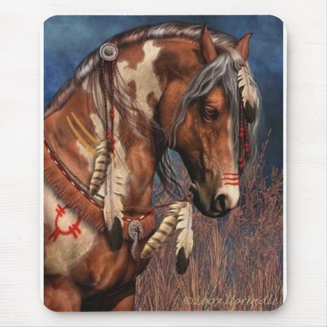 Indean Horse Mouse Mat (Front)