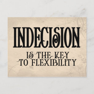 Indecision Postcard
