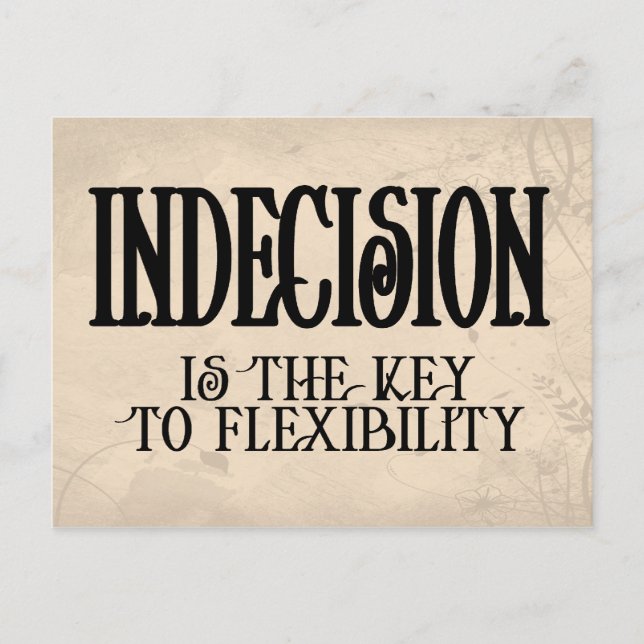 Indecision Postcard (Front)