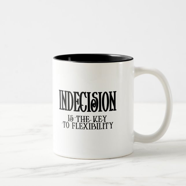 Indecision Two-Tone Coffee Mug (Right)