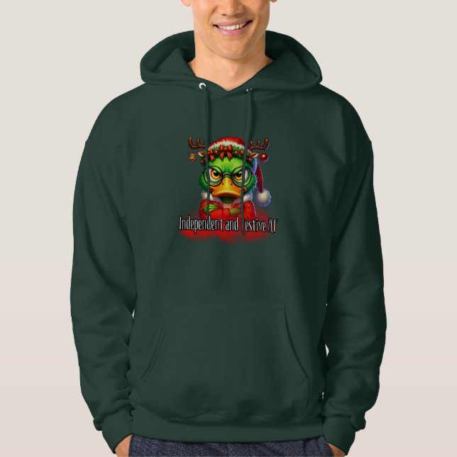 Independant and Festive AF - Funny Christmas  Hoodie (Front)