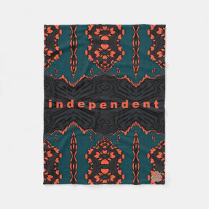 Independant and proud fleece blanket