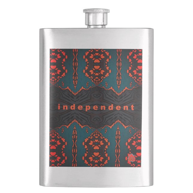 Independant and proud hip flask (Front)