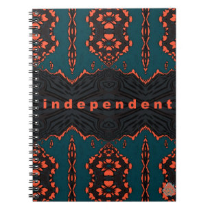 Independant and Proud in Green & Orange Notebook
