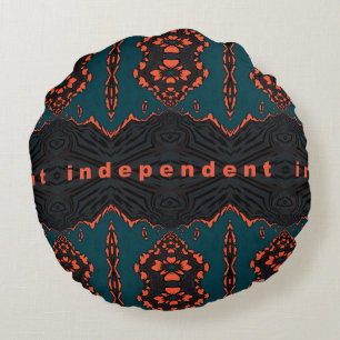 Independant and proud round cushion