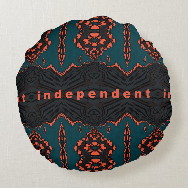 Independant and proud round cushion (Back)