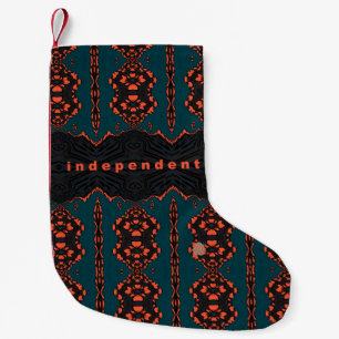 Independant and proud small christmas stocking
