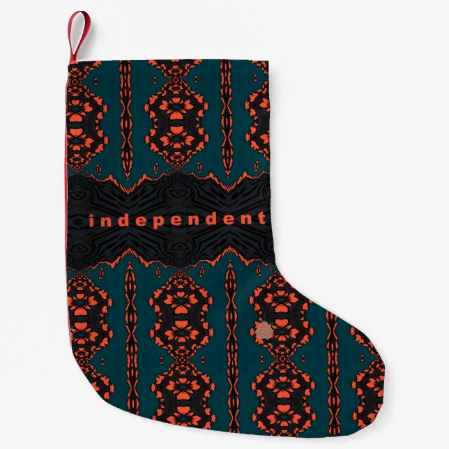 Independant and proud small christmas stocking (Front)