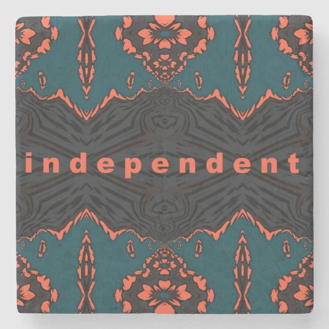 Independant and proud stone coaster (Front)