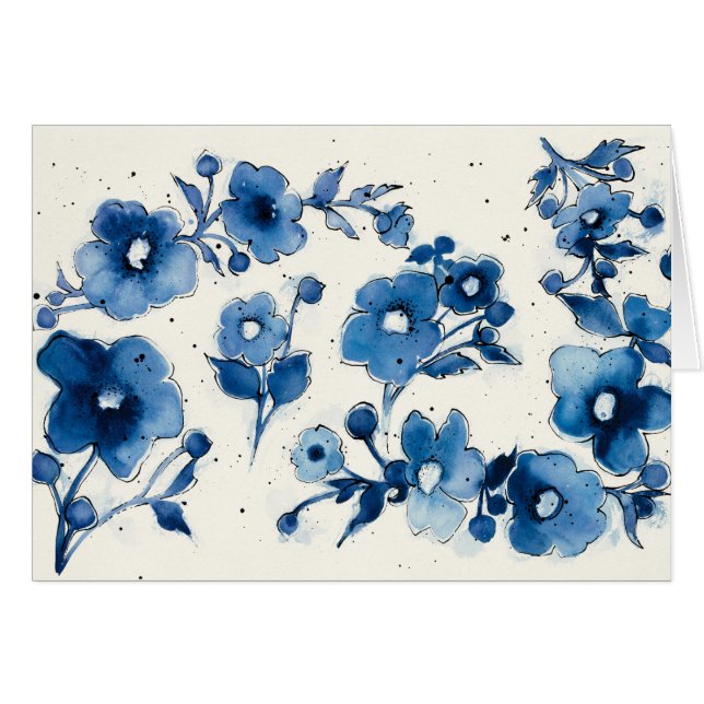 Independant Blue Blooms (Front Horizontal)
