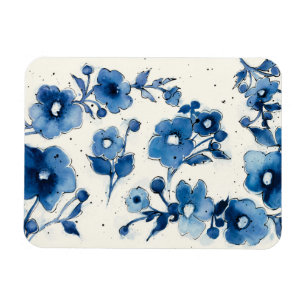 Independant Blue Blooms Magnet