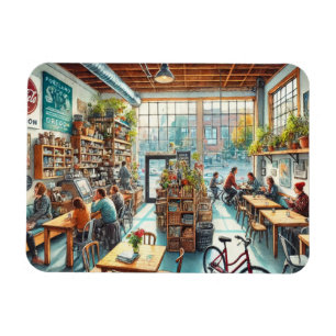Independant Cafe in Portland Oregon Magnet