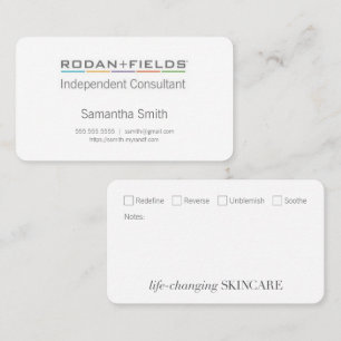Independant Consultant Biz Cards with Checkboxes