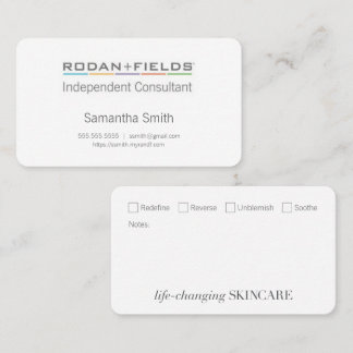 Independant Consultant Biz Cards with Checkboxes