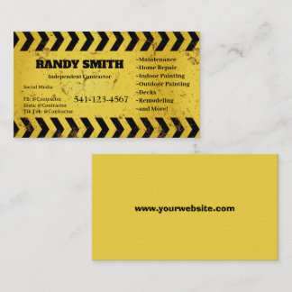 Independant Contractor Business Card