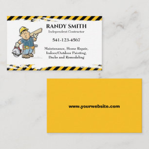 Independant Contractor Business Card